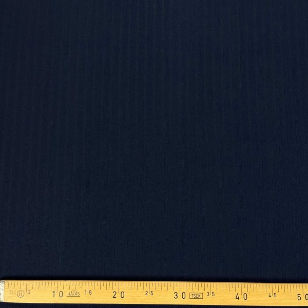 Tissu lainage à rayure bleu uni Tissu lainage à rayure bleu uni