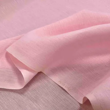 Tissu grande largeur pur lin rose 310cm