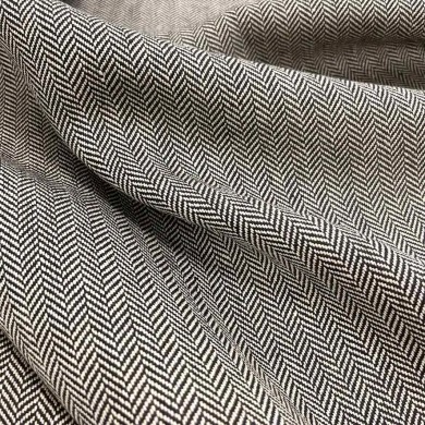Tissu coton tweed chevron blanc noir - Tissu d'éditeur Tissu coton tweed chevron blanc noir - Tissu d'éditeur