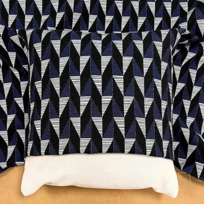 Tissu jacquard polyester coton Jasper bleu noir Tissu jacquard polyester coton Jasper bleu noir