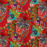 Toile outdoor déperlante perroquet rouge Toile outdoor déperlante perroquet rouge