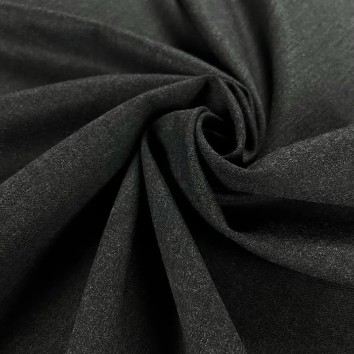 Tissu lainage stretch gris uni