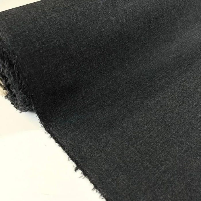 Tissu lainage stretch gris uni