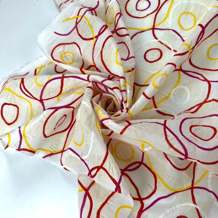 Tissu coton fibre mélangé cercle multi-couleurs Tissu coton fibre mélangé cercle multi-couleurs