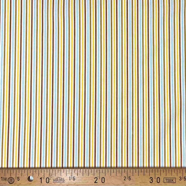 Tissu coton imprimé Stripe peanuts jaune multi couleur Tissu coton imprimé Stripe peanuts jaune multi couleur