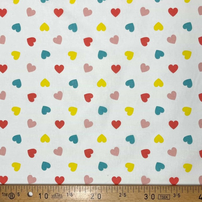 Tissu coton imprimé Valentine multi couleurs Tissu coton imprimé Valentine multi couleurs