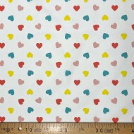 Tissu coton imprimé Valentine multi couleurs Tissu coton imprimé Valentine multi couleurs