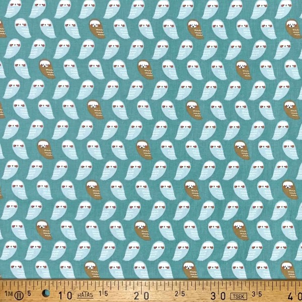 Tissu coton imprimé Mahol turquoise Tissu coton imprimé Mahol turquoise