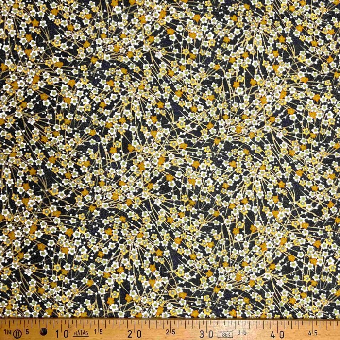 Tissu coton imprimé Japon peanut noir Tissu coton imprimé Japon peanut noir