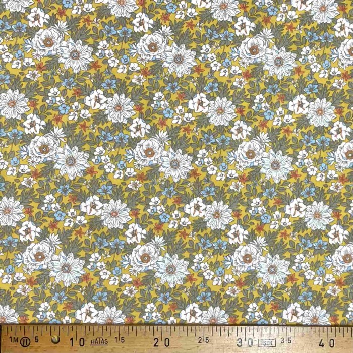 Tissu coton imprimé Lolita Jaune