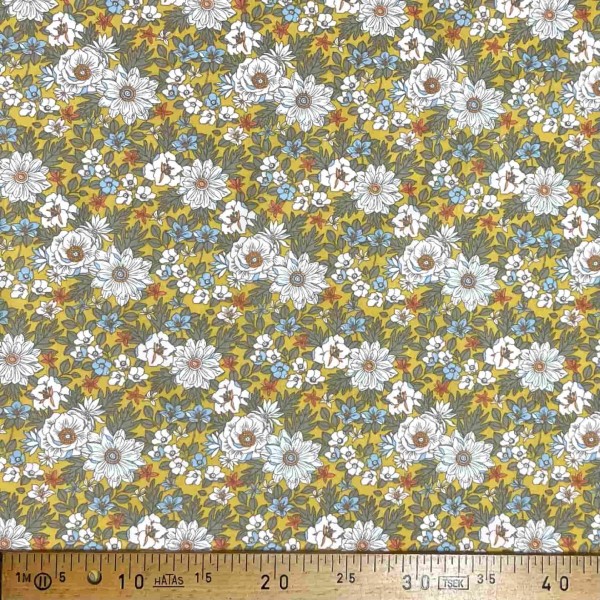 Tissu coton imprimé Lolita Jaune Tissu coton imprimé Lolita Jaune