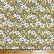 Tissu coton imprimé Lolita Jaune