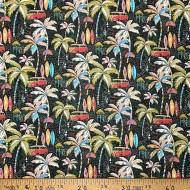 Tissu coton imprimé Spot noir Tissu coton imprimé Spot noir