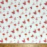 Tissu coton imprimé Danseuse rose Tissu coton imprimé Danseuse rose