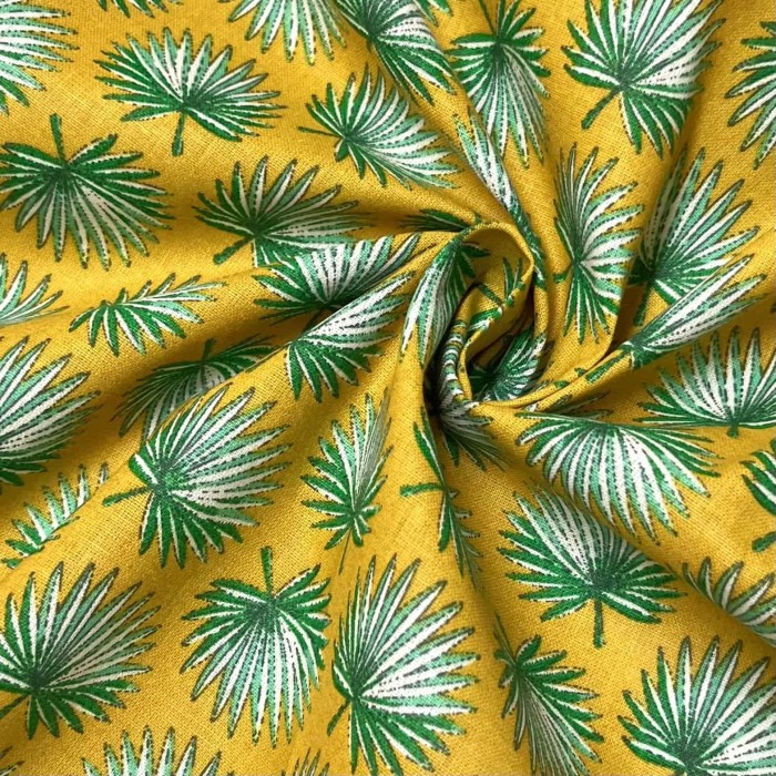 Tissu coton imprimé Quito Jaune Tissu coton imprimé Quito Jaune