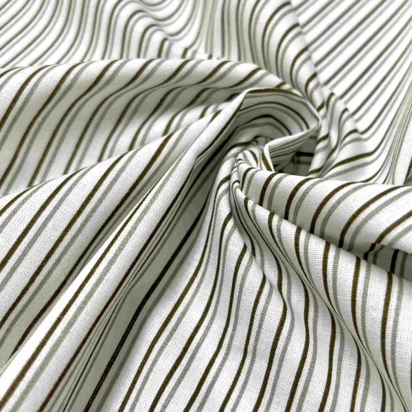Tissu coton imprimé Stripe vert Tissu coton imprimé Stripe vert