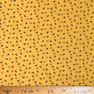 Tissu coton imprimé Mazy ocre