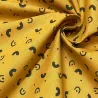Tissu coton imprimé Mazy ocre Tissu coton imprimé Mazy ocre