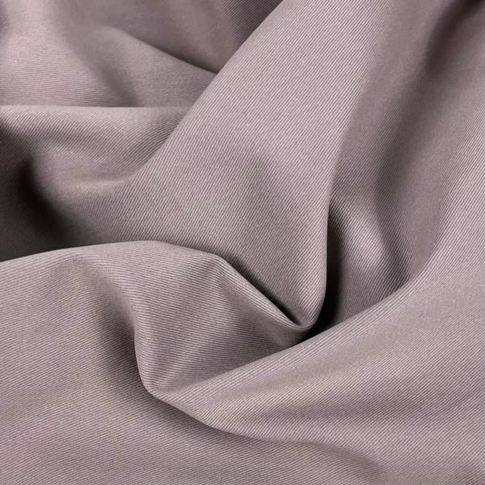 Tissu coton stretch mauve uni