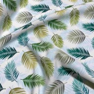 Toile outdoor déperlante Feuille fine bleu vert Toile outdoor déperlante Feuille fine bleu vert