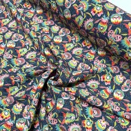 Tissu viscose India océan pink