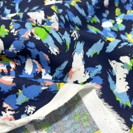 Tissu viscose Pinceau marine Tissu viscose Pinceau marine
