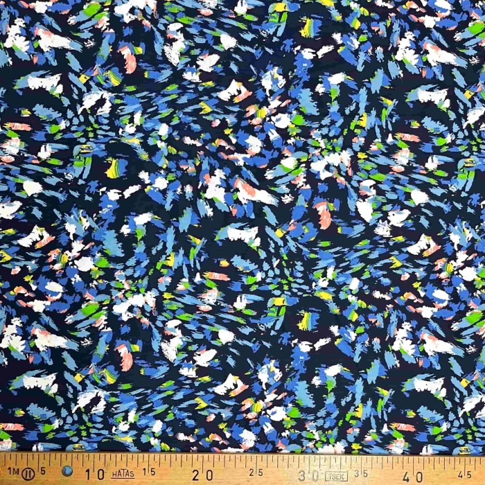Tissu viscose Pinceau marine Tissu viscose Pinceau marine