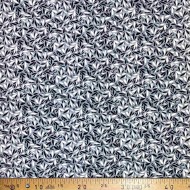 Tissu viscose Pétales gris