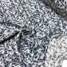 Tissu viscose Pétales gris Tissu viscose Pétales gris