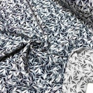 Tissu viscose Pétales gris