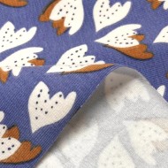 Tissu jersey coton élasthanne Ziggy lavande