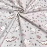 Tissu jersey coton élasthanne Walina/ phoque gris