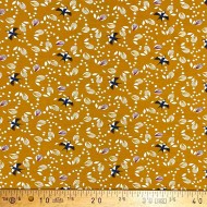 Tissu jersey coton élasthanne Jolhiro moutarde