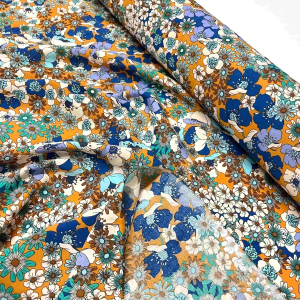 Tissu viscose Joplin Jaune Tissu viscose Joplin Jaune