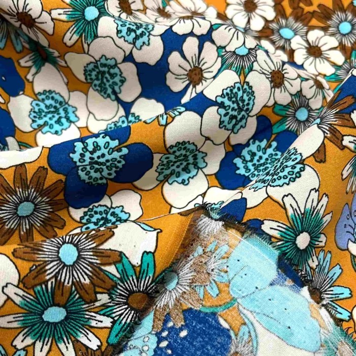 Tissu viscose Joplin Jaune