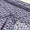 Tissu viscose Arc en ciel bleu Tissu viscose Arc en ciel bleu