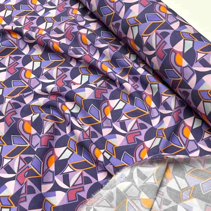 Tissu viscose Prado violet