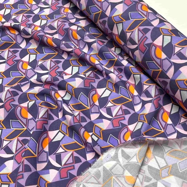 Tissu viscose Prado violet Tissu viscose Prado violet