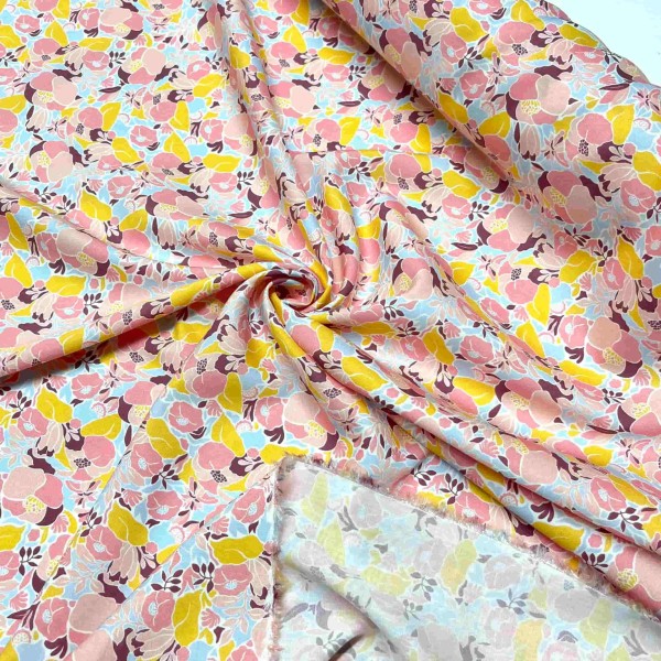Tissu viscose Pop multi couleurs Tissu viscose Pop multi couleurs