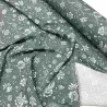 Tissu viscose Sari vert kaki