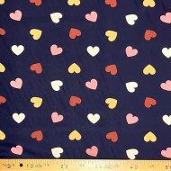 Tissu viscose Galant bleu Marine