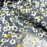 Tissu viscose petite fleurs gris Tissu viscose petite fleurs gris