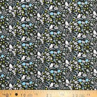 Tissu viscose Piaf noir Tissu viscose Piaf noir