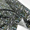 Tissu viscose Piaf noir