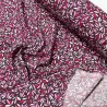 Tissu viscose Pétales pink violet rose