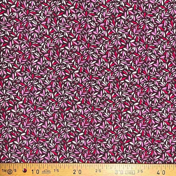 Tissu viscose Pétales pink violet rose Tissu viscose Pétales pink violet rose