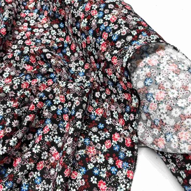 Tissu viscose Petunia noir