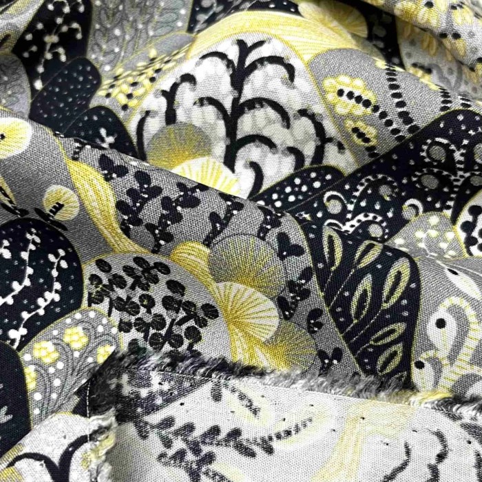 Tissu viscose Japan gris Tissu viscose Japan gris