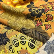 Tissu viscose Paradis gold