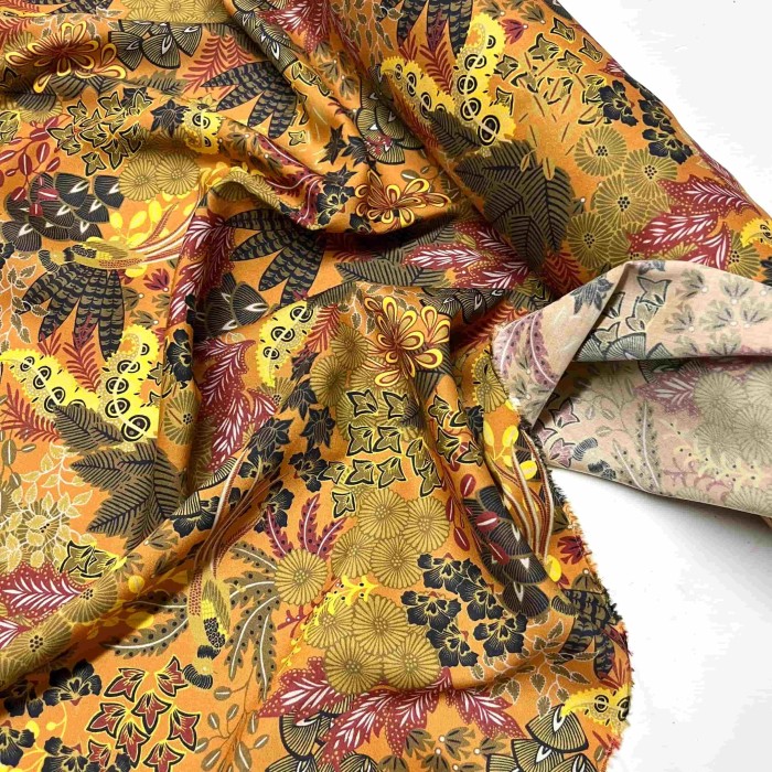 Tissu viscose Paradis gold